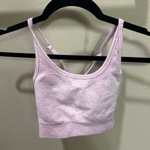 AYBL Pink Sports Bra with Scoop Neckline